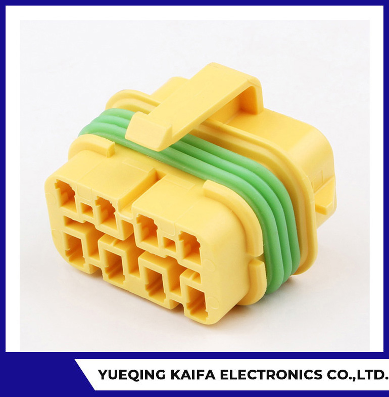 Yellow Automotive Wire Harness Connector Plug