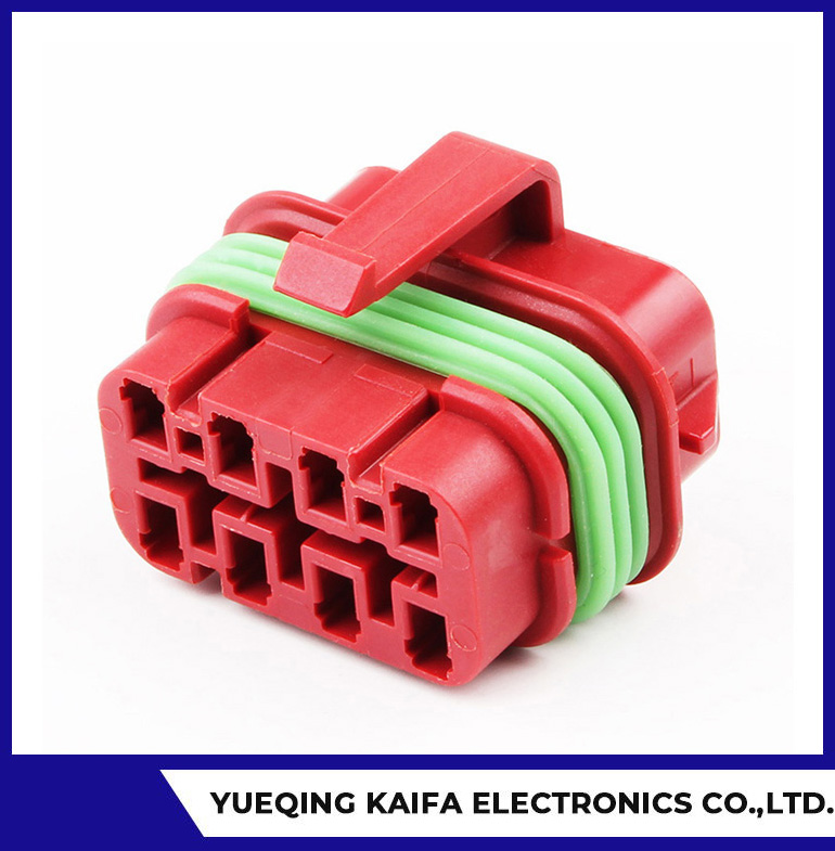 Red Automotive Wire Harness Connector Plug